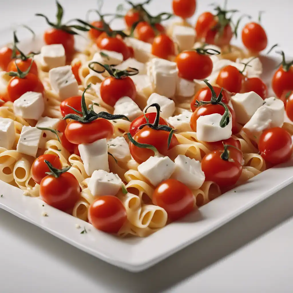 Tomato-Skewered Pasta with Cream Cheese