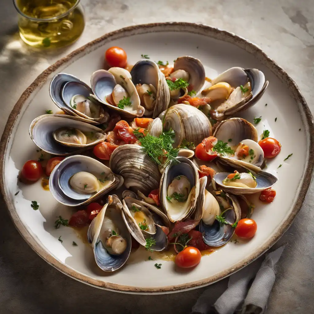 Clams with Onion and Tomato