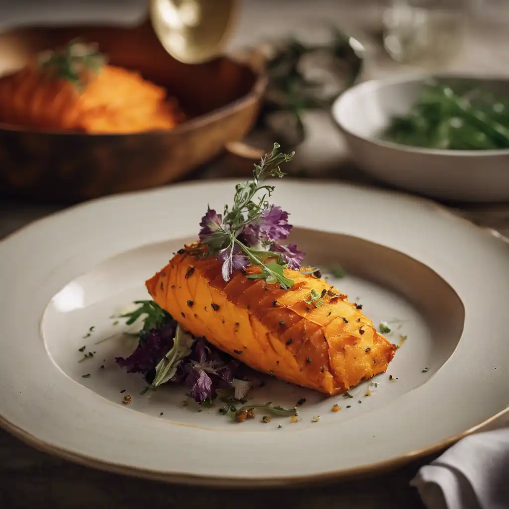 Oven-Baked Fish with Sweet Potato Crust