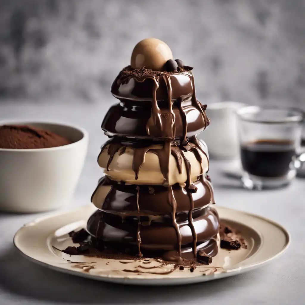 Chocolate Tower with Coffee Cream