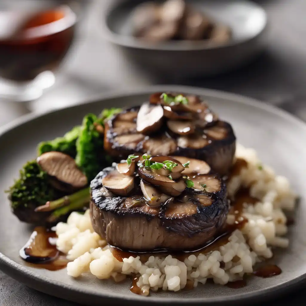 Shitake Mushrooms with Filet Mignon