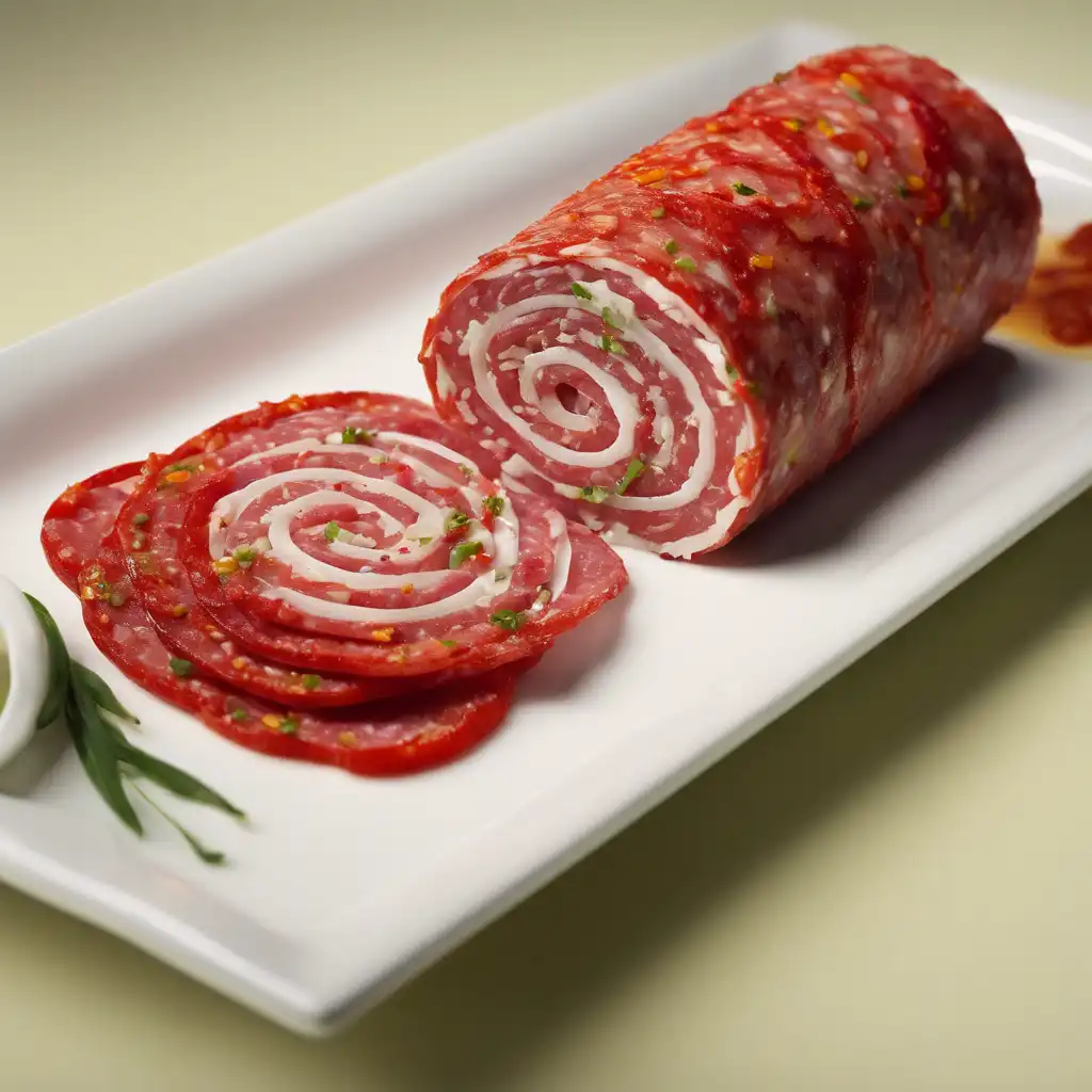 Salami Roll with Pepper