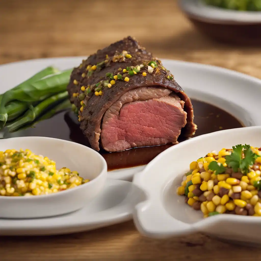 Stuffed Beef with Corn