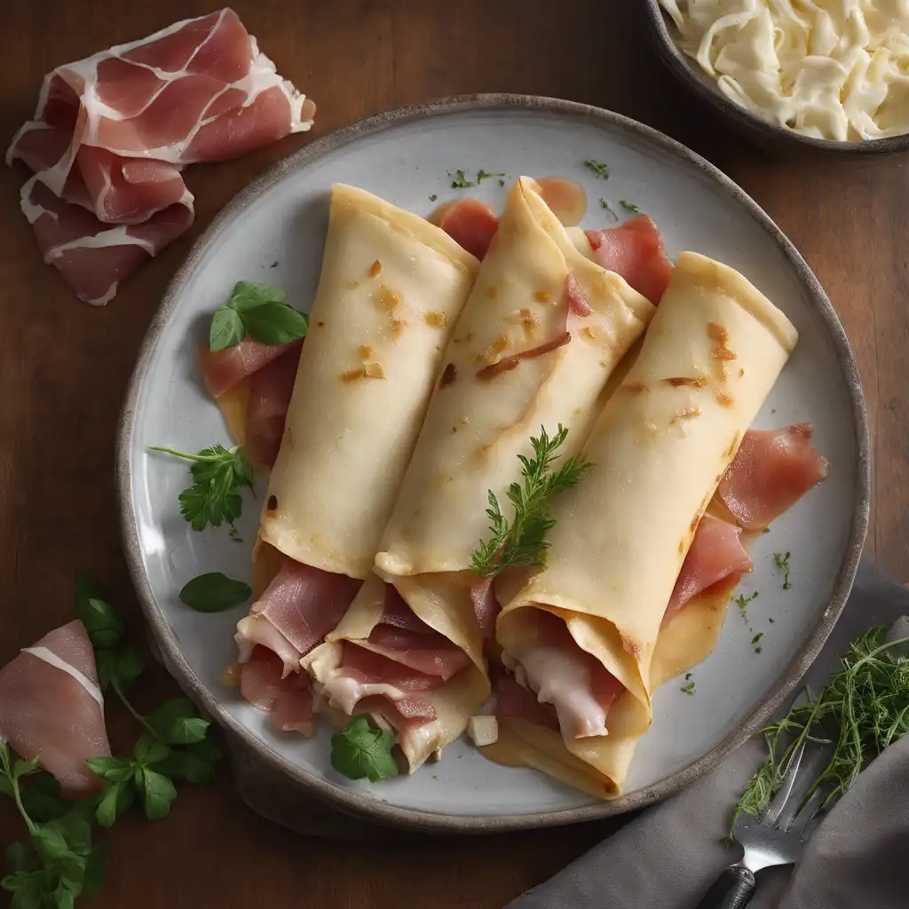 Chicken and Prosciutto Crepes