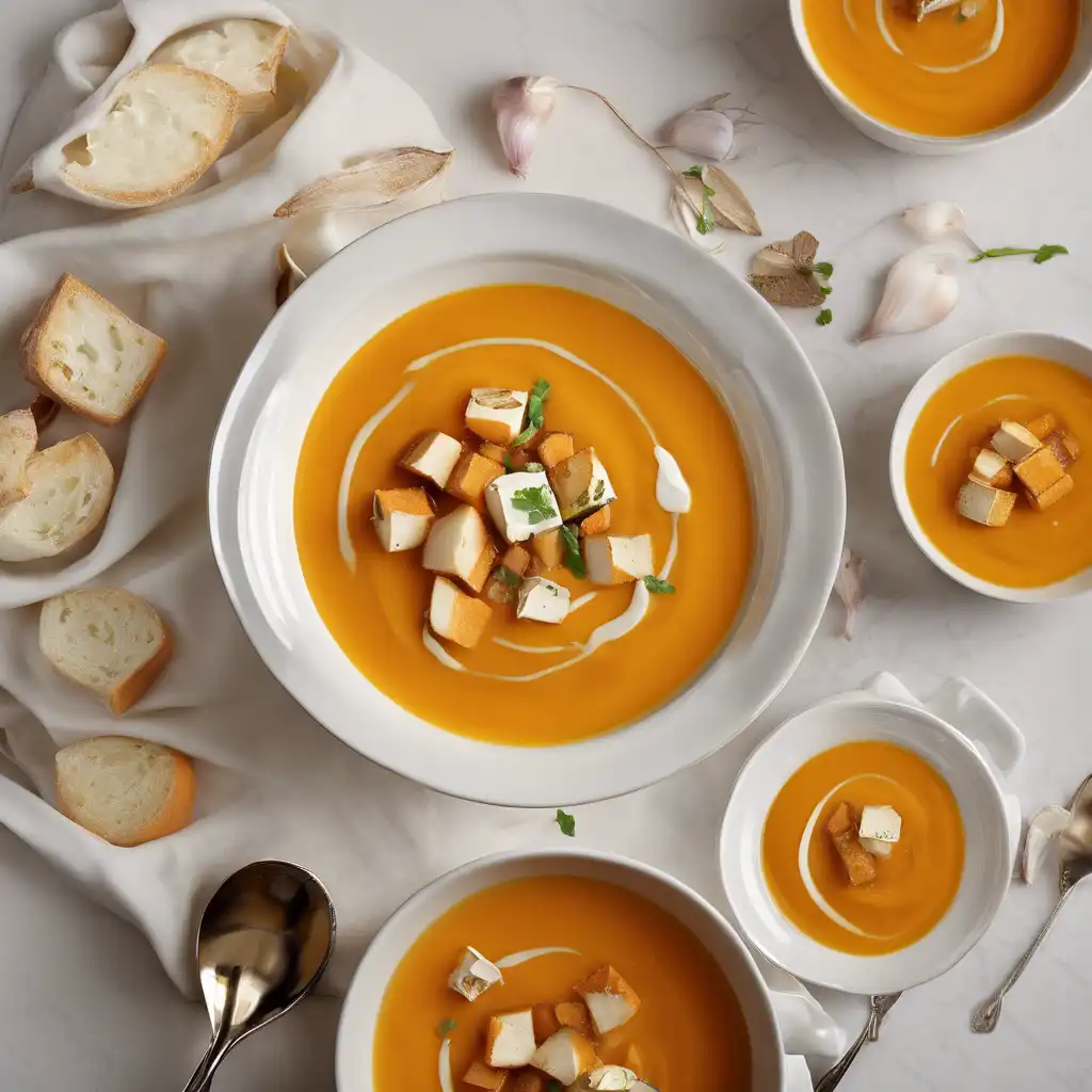 Sweet Potato and Garlic Soup