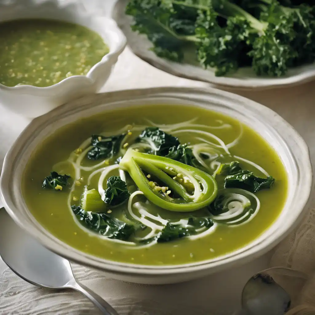 Okra Soup with Kale