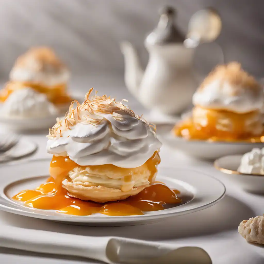 Cream Puff with Baba-de-moça Cream Filling