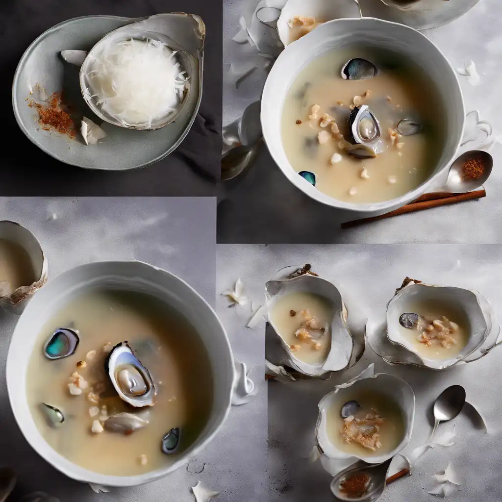 Coconut Abalone Soup with Whipped Cream