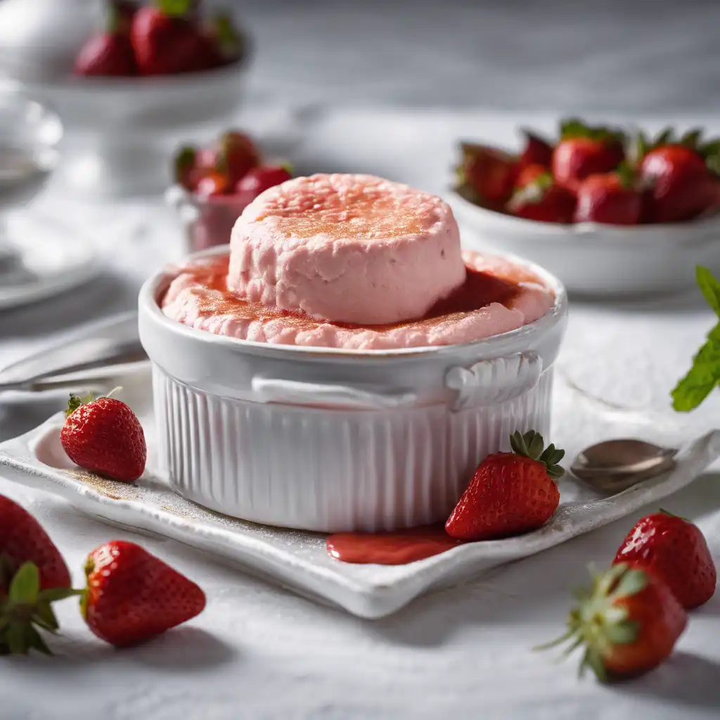 Strawberry Soufflé with Catupiry Sauce