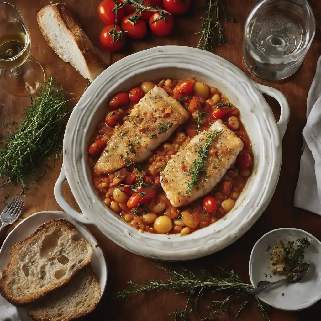 Cod in Cassoulet