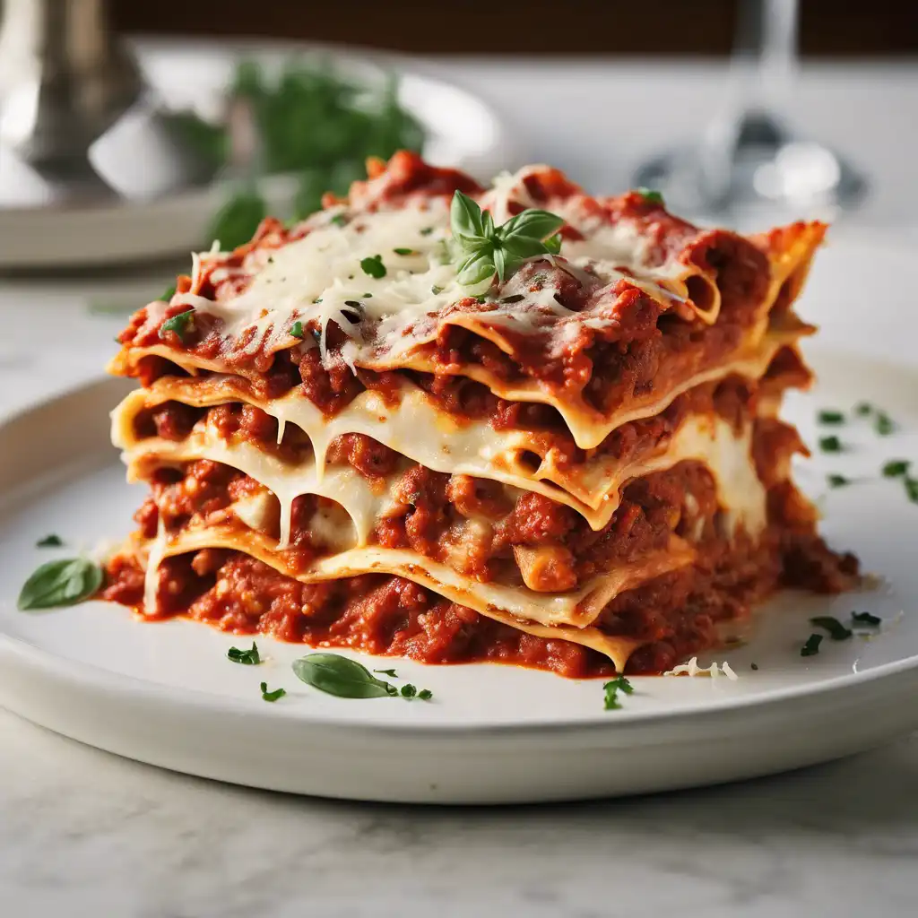 Lasagna with Spicy Tomato Sauce