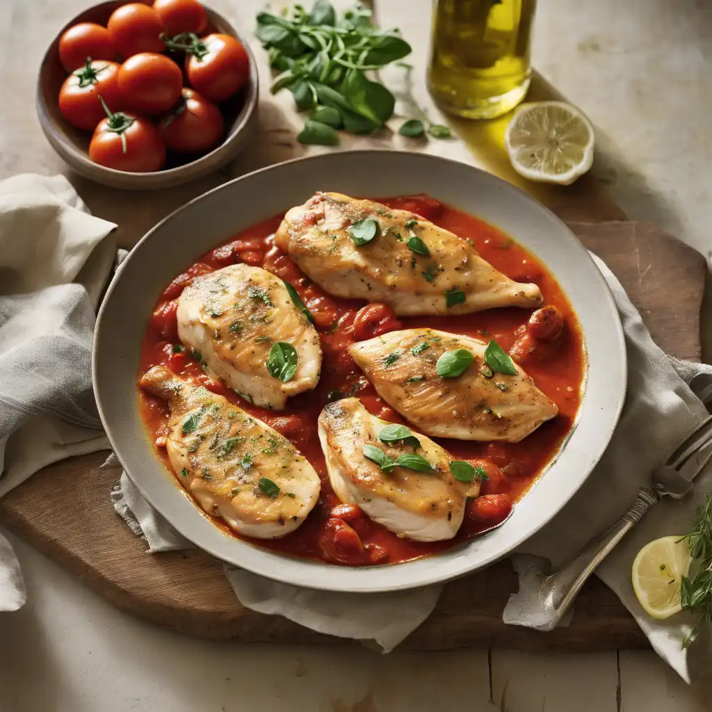 Tomato and Zucchini Chicken