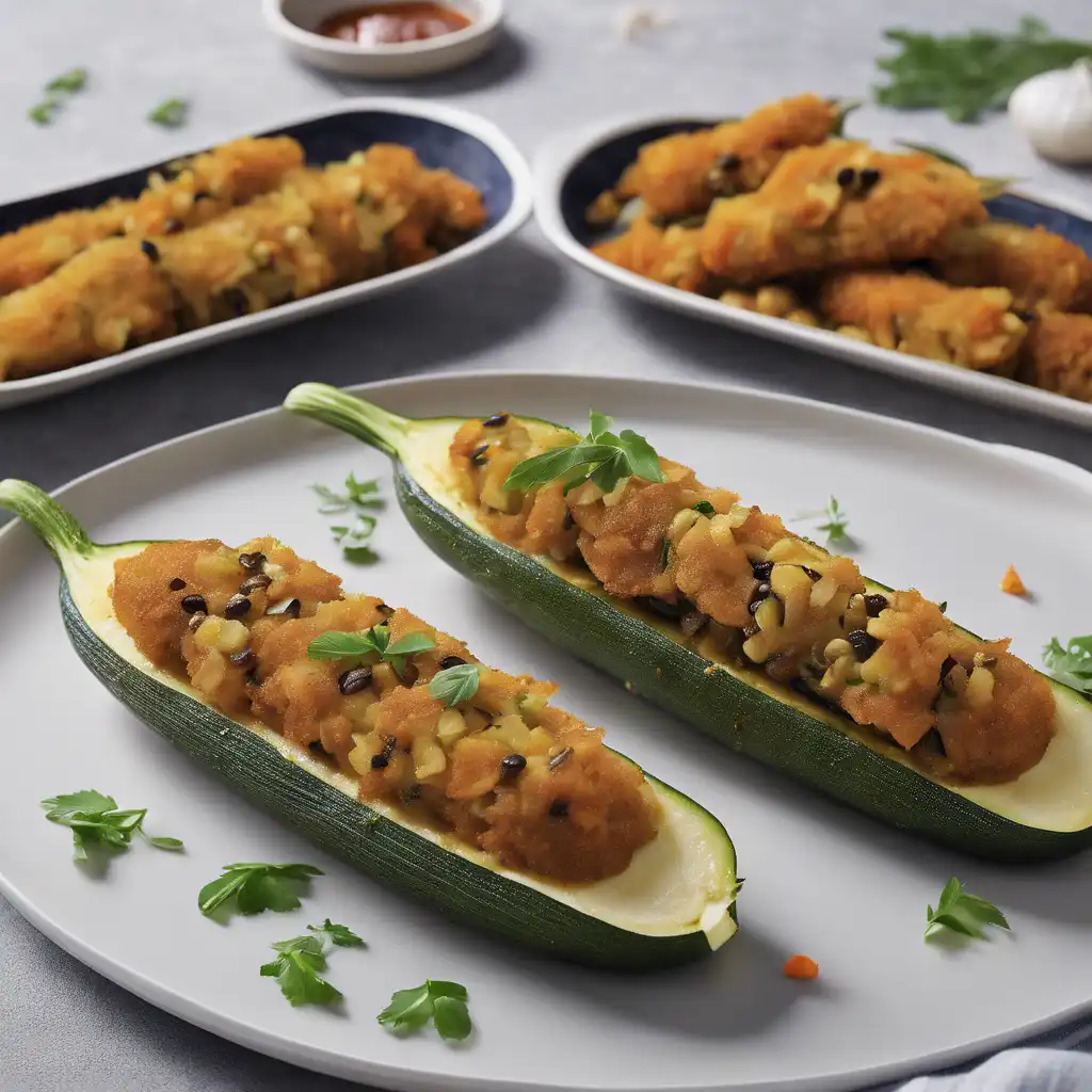 Stuffed Fried Zucchini