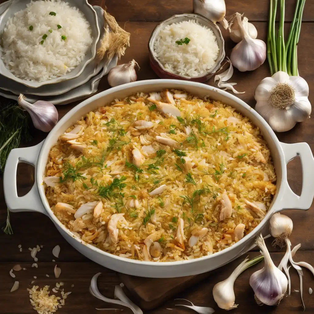 Garlic Rice Casserole