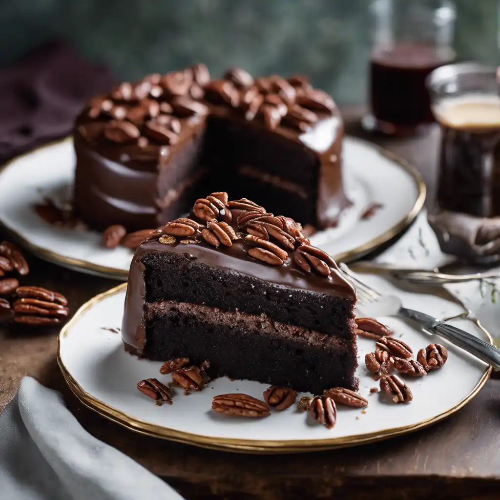 Chocolate Cake with Pecans