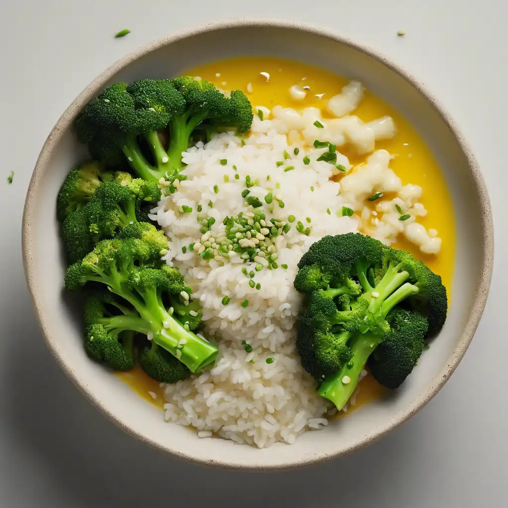 Foto de Arroz com brócolis e queijo