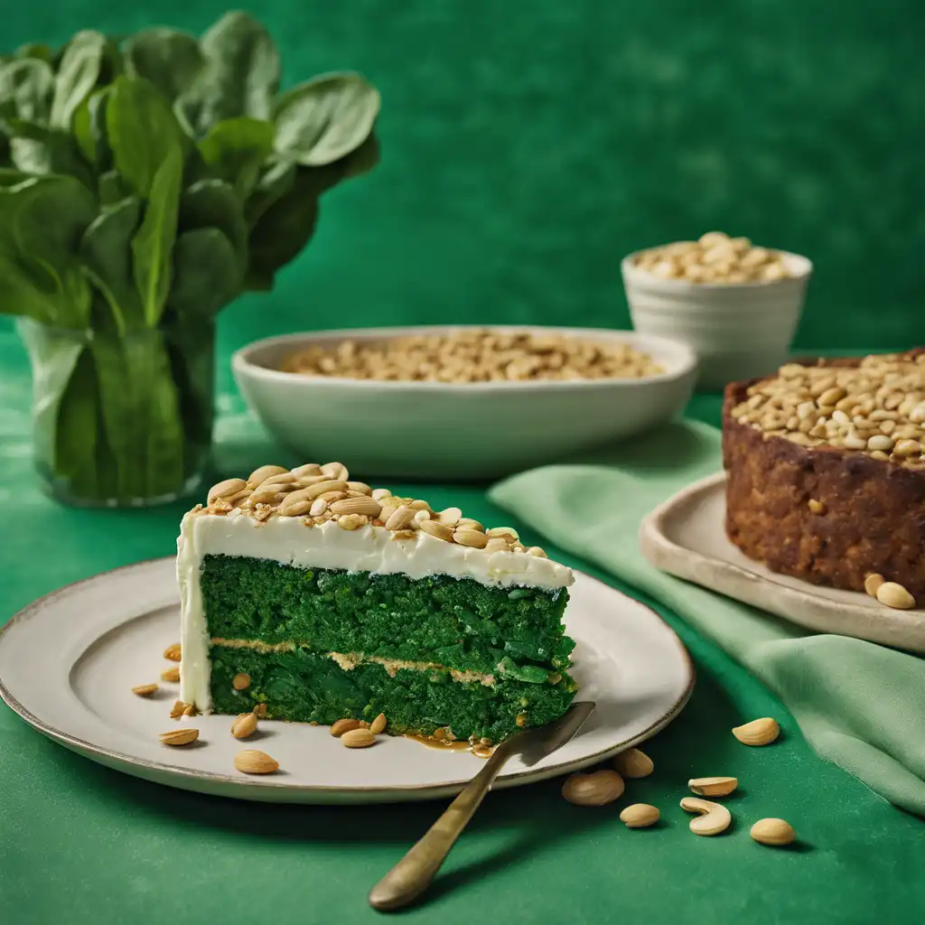 Spinach and Peanut Cake