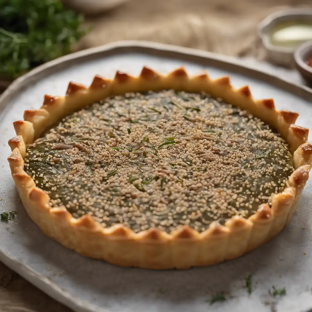 Tuna Gergelim Tart with Sesame Seeds