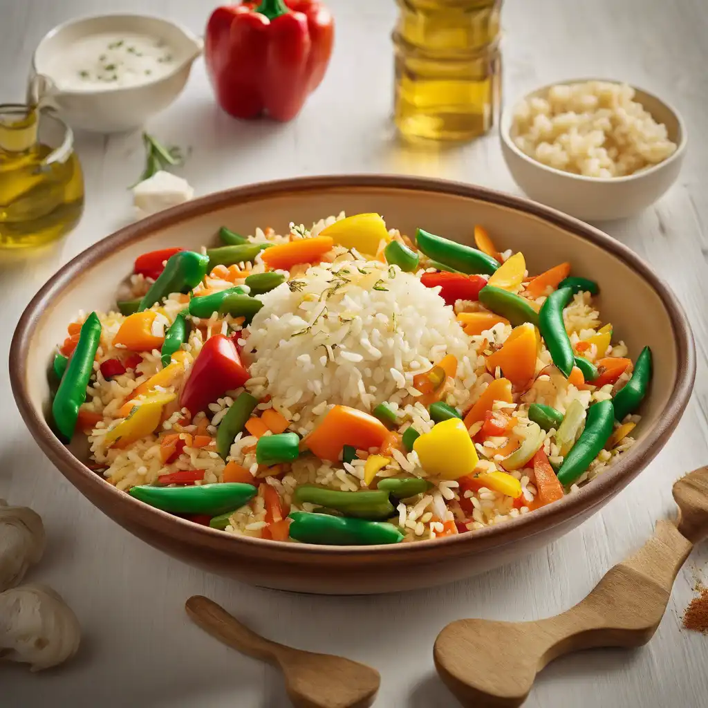 Greek-Style Rice with Mozzarella