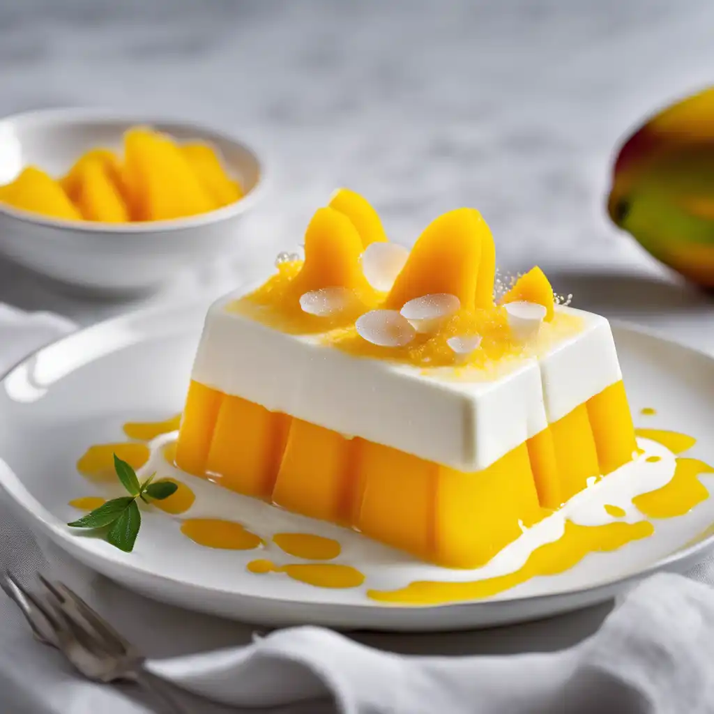 Mango Gelatin Dessert