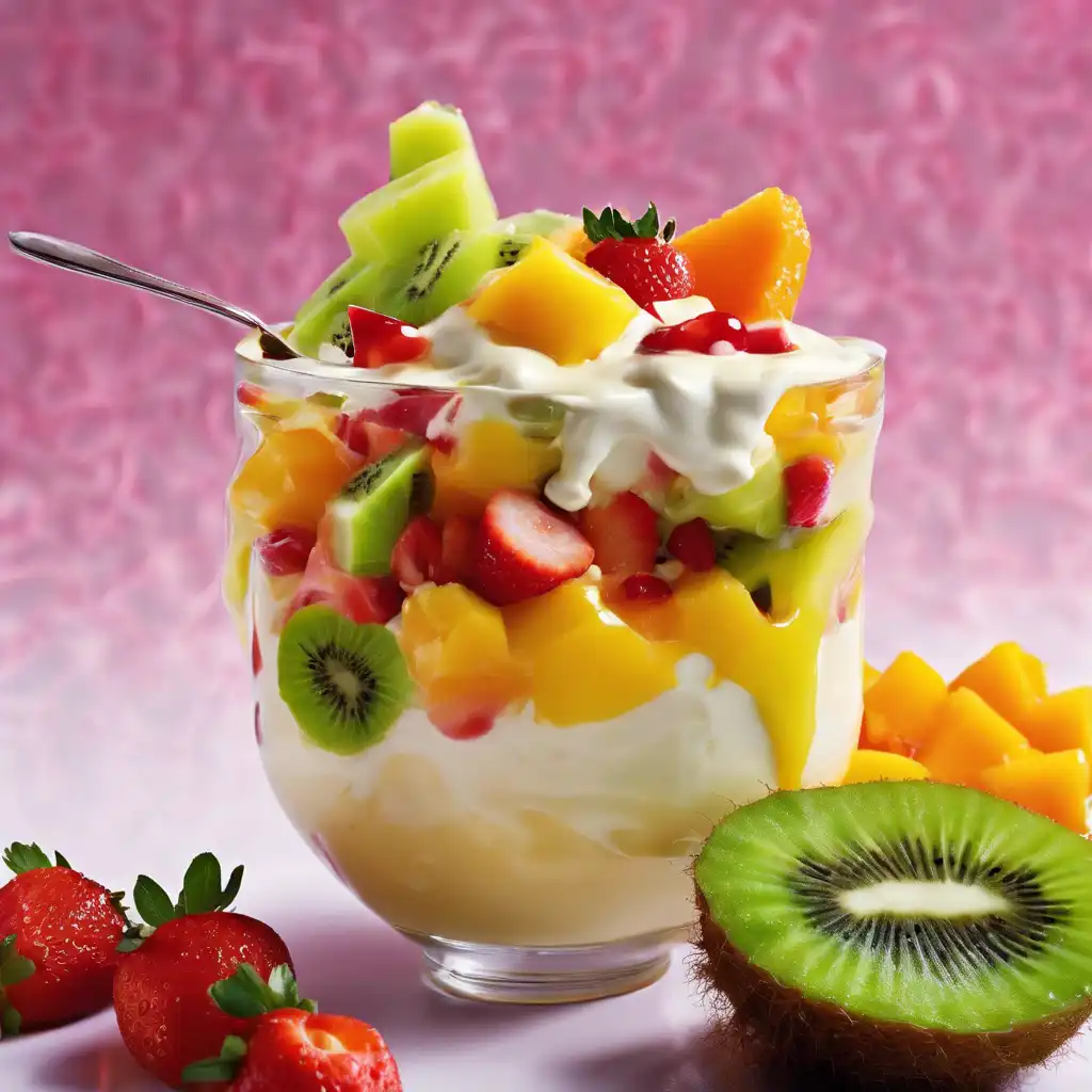 Fruit Salad with Cream