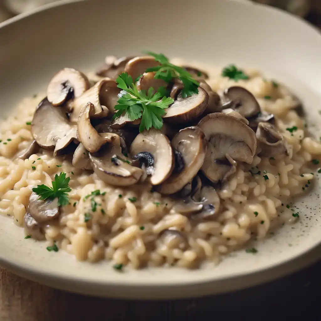 Mushroom Faraone with Parmesan Risotto