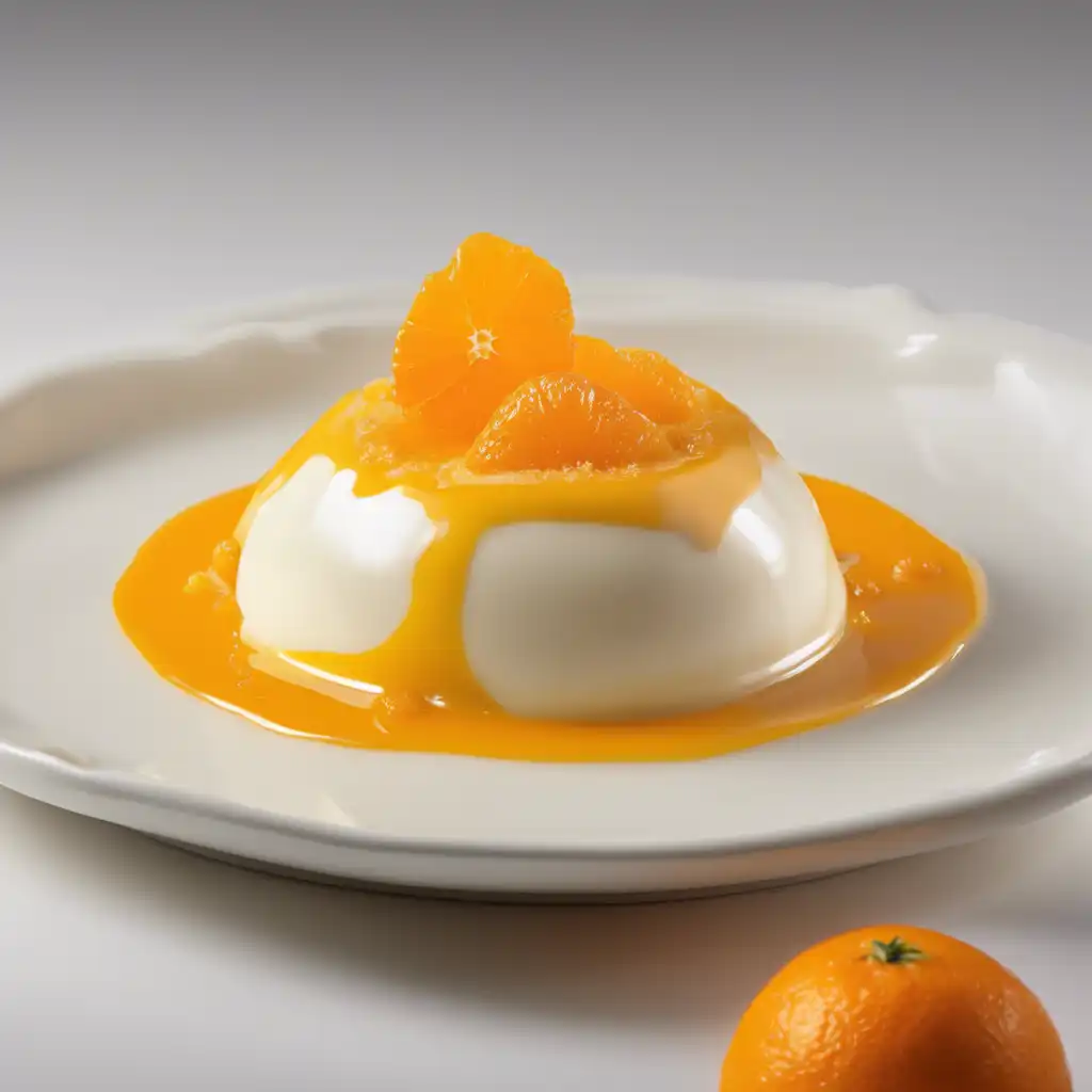 Orange Pudding with Orange Sauce