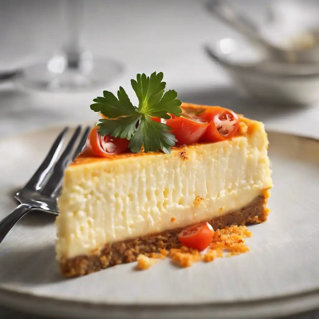 Cheese Cake with Coalho and Tomato