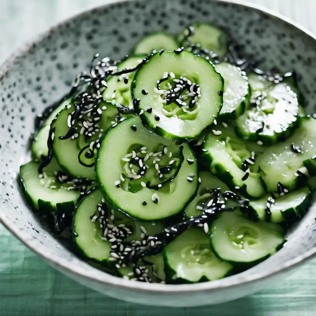 Cucumber Salad with Black Sesame