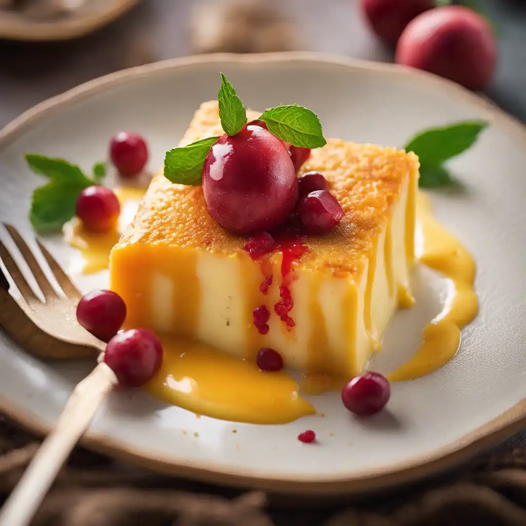 Cheese Pudding with Guava