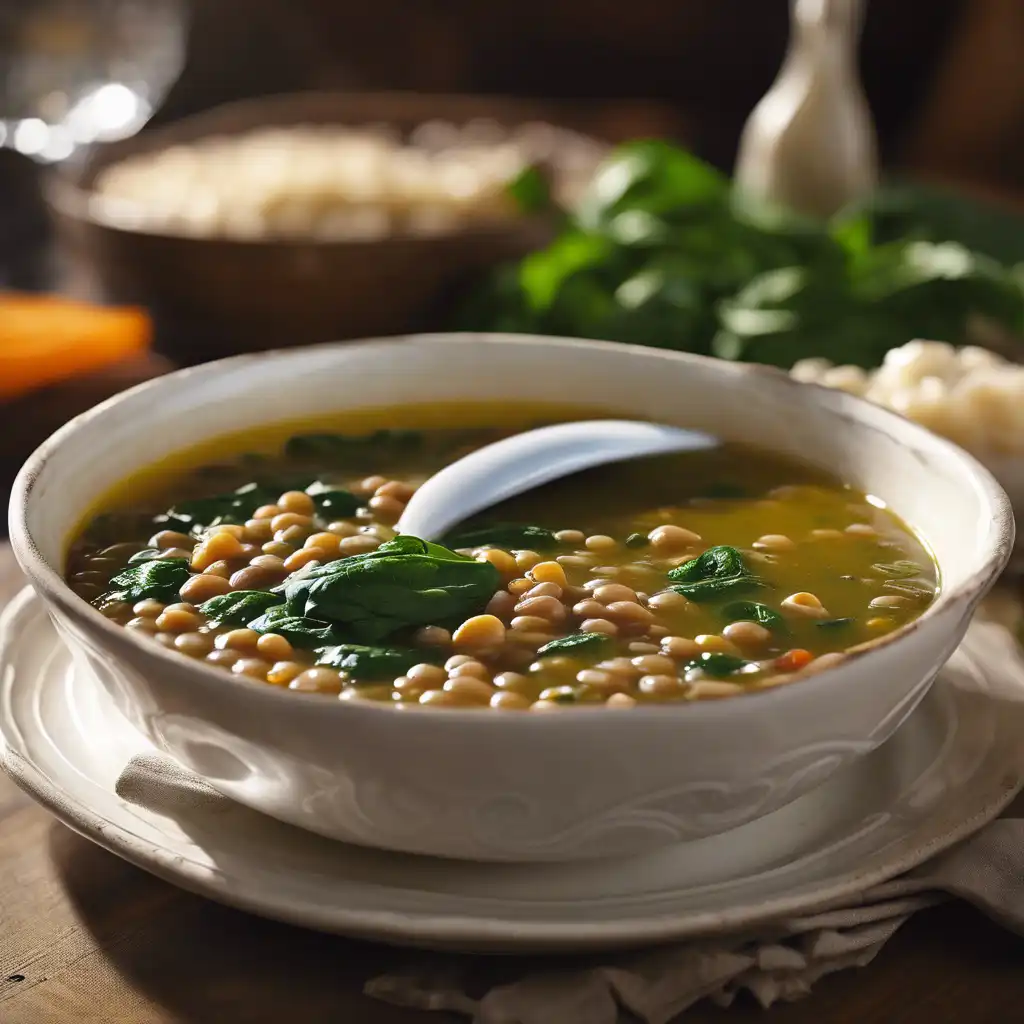 Lentil Soup with Spinach