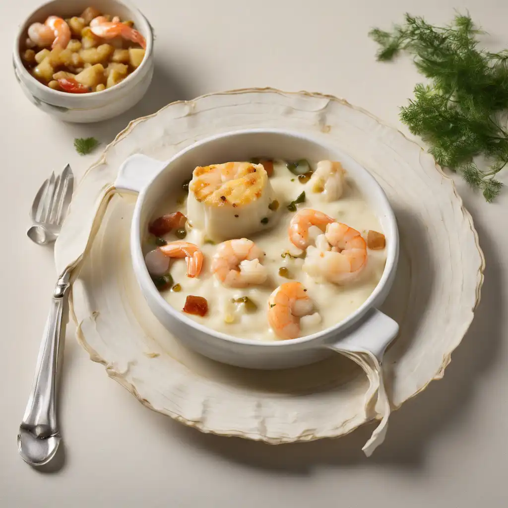 Cod and Shrimp Pudding