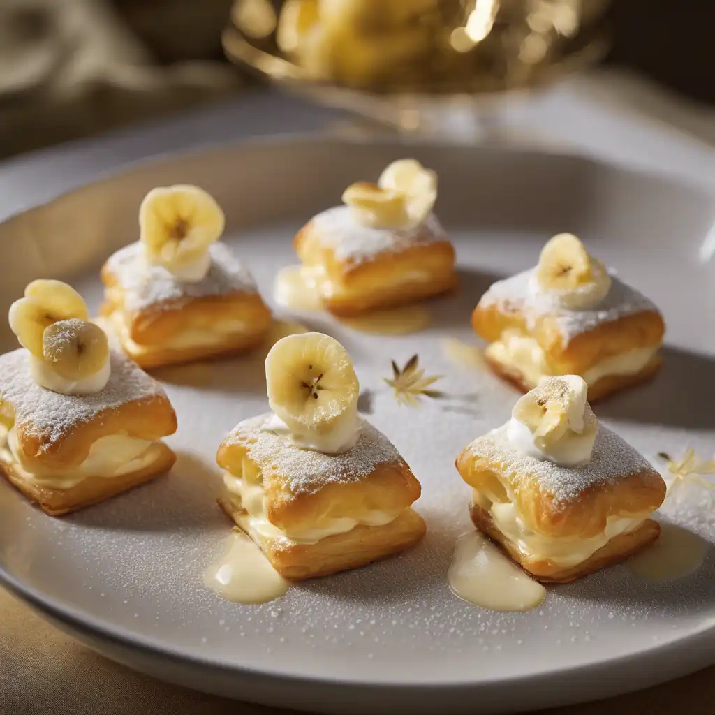 Filoed Cream Puffs with Sugar and Vanilla Cream