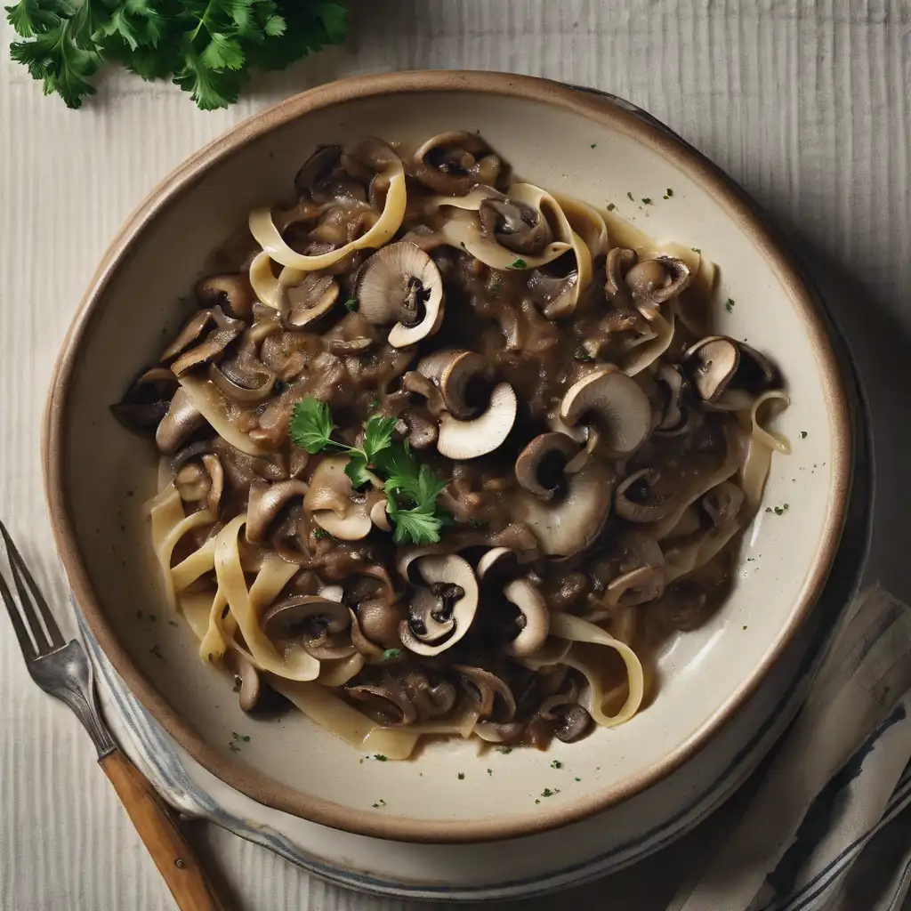 Mushroom Fettuccine Ragu