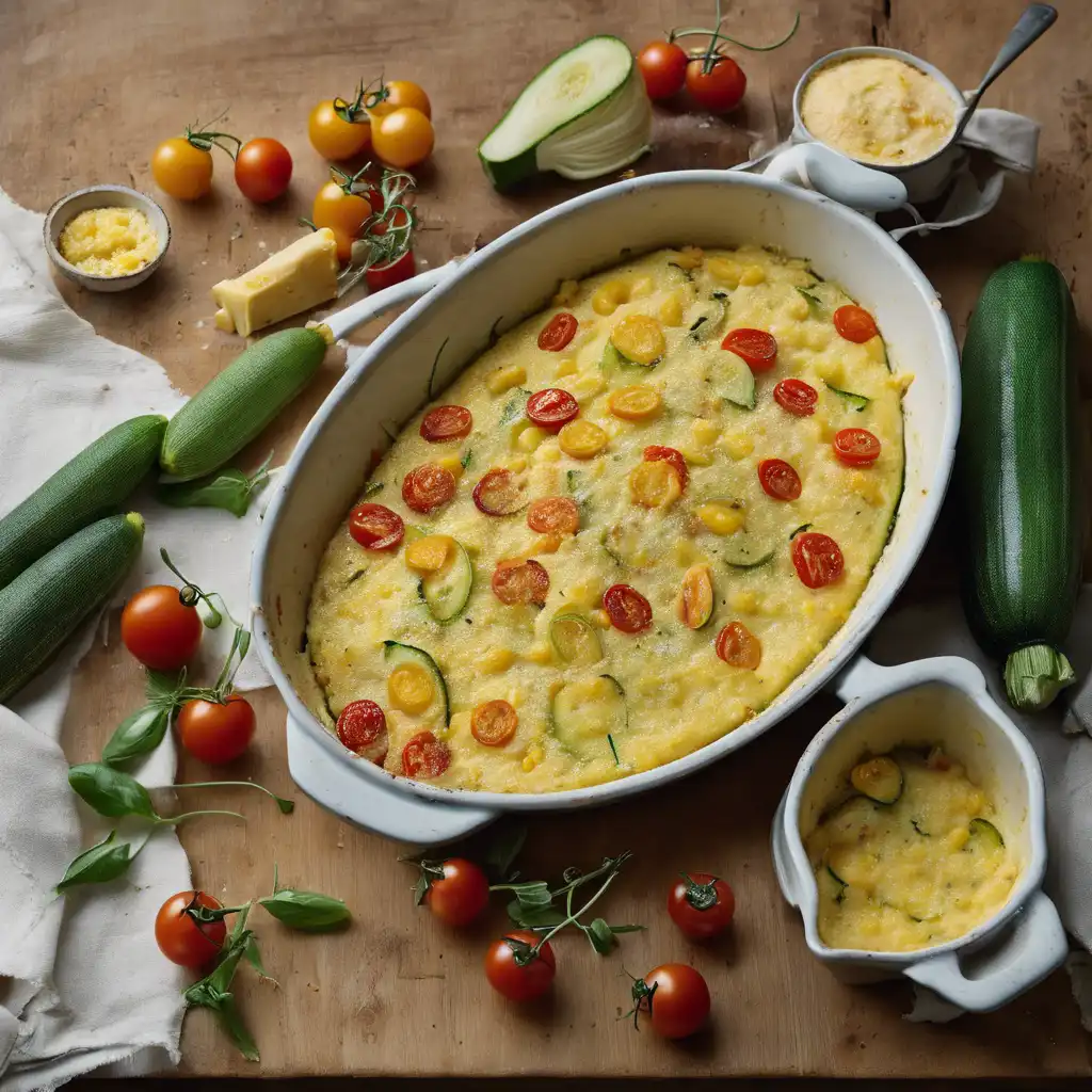 Creamy Corn Gratin with Vegetables