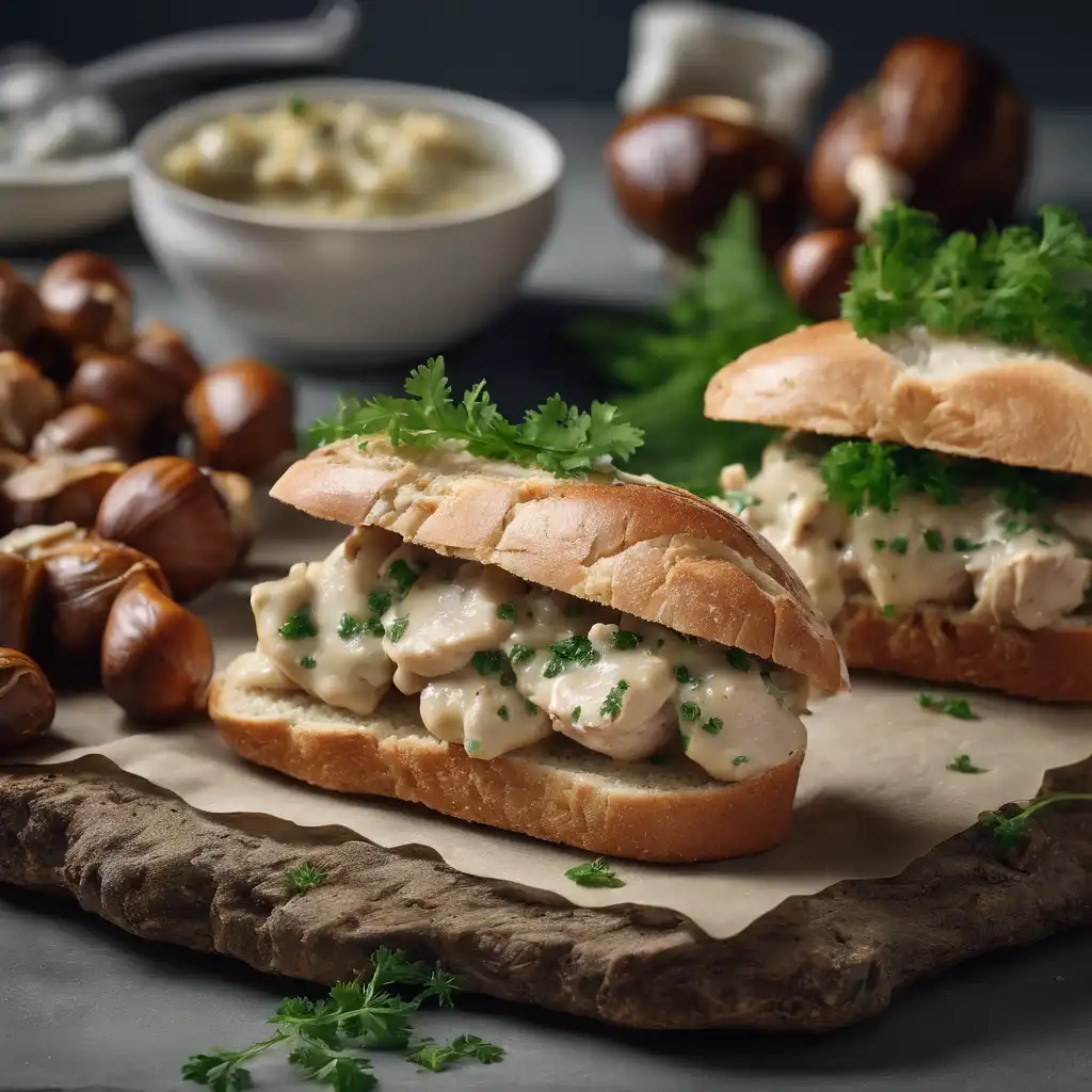 Chicken and Chestnut Sandwiches