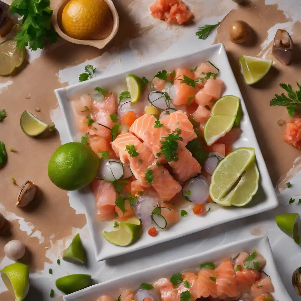 Salmon and Eel Ceviche