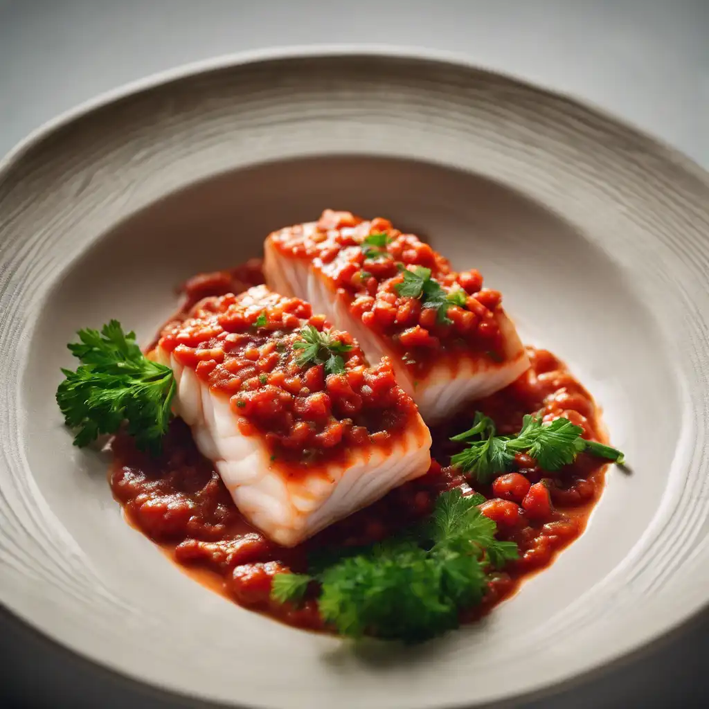 Lingcod Fillets with Tomato Sauce