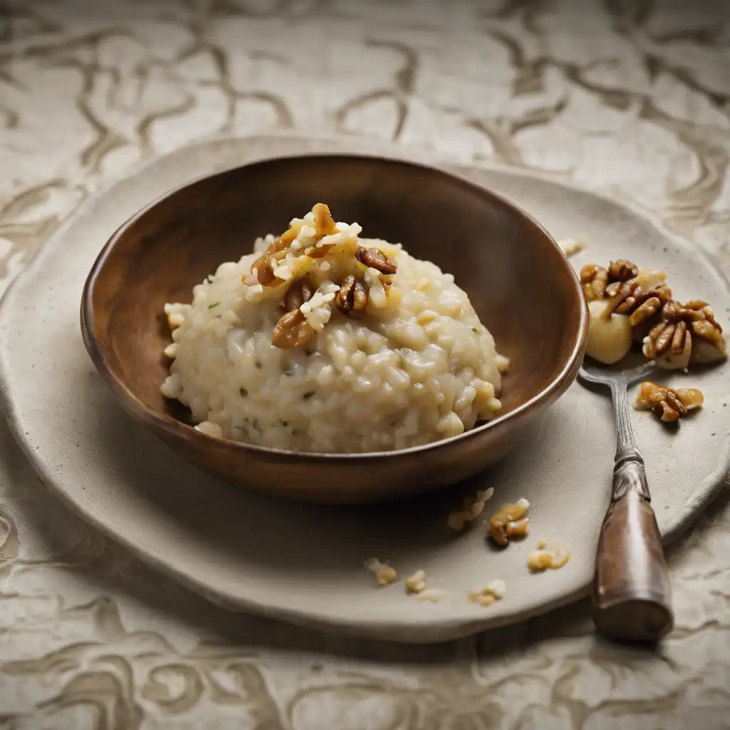 Pear Risotto with Walnuts and Roquefort