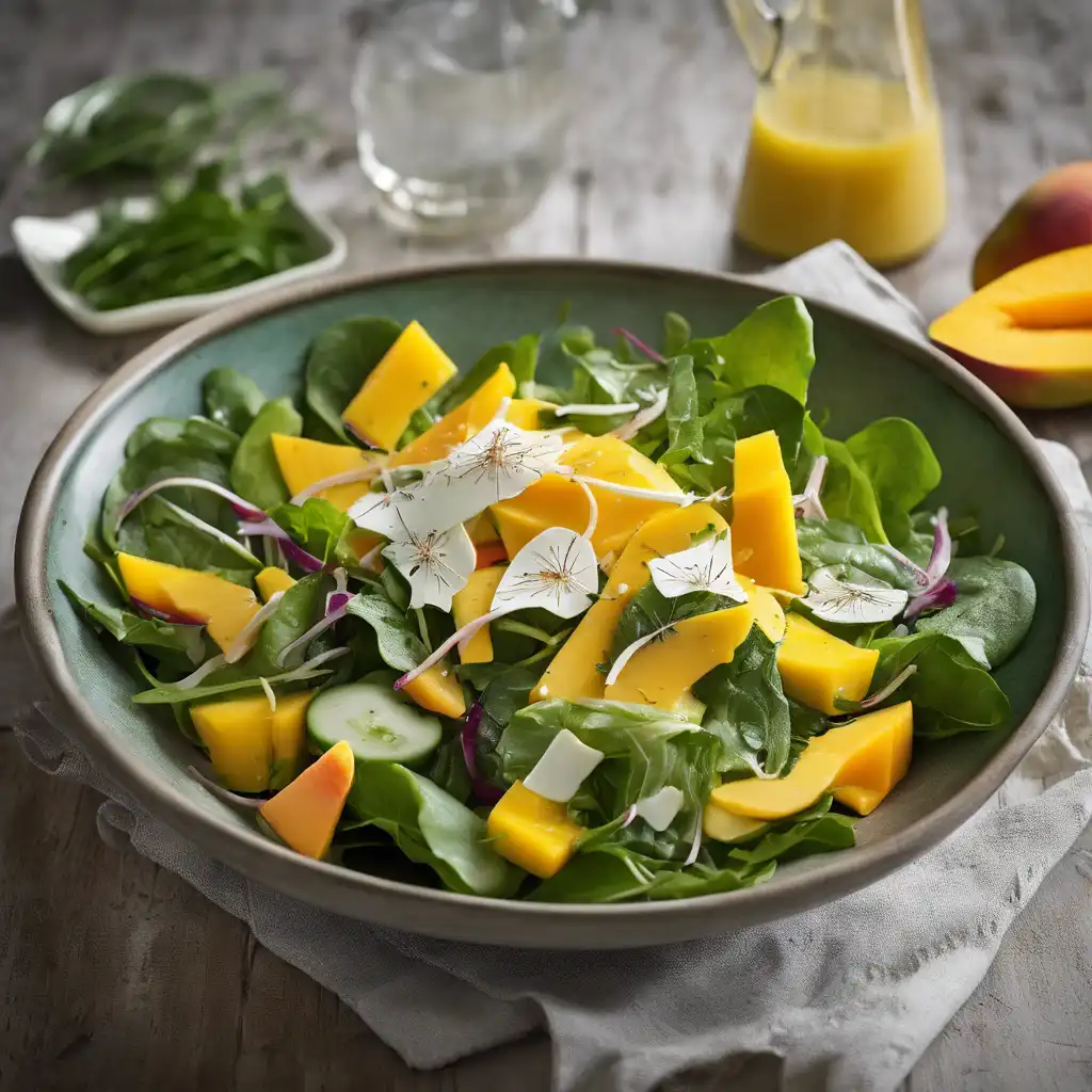 Mango and Dandelion Salad