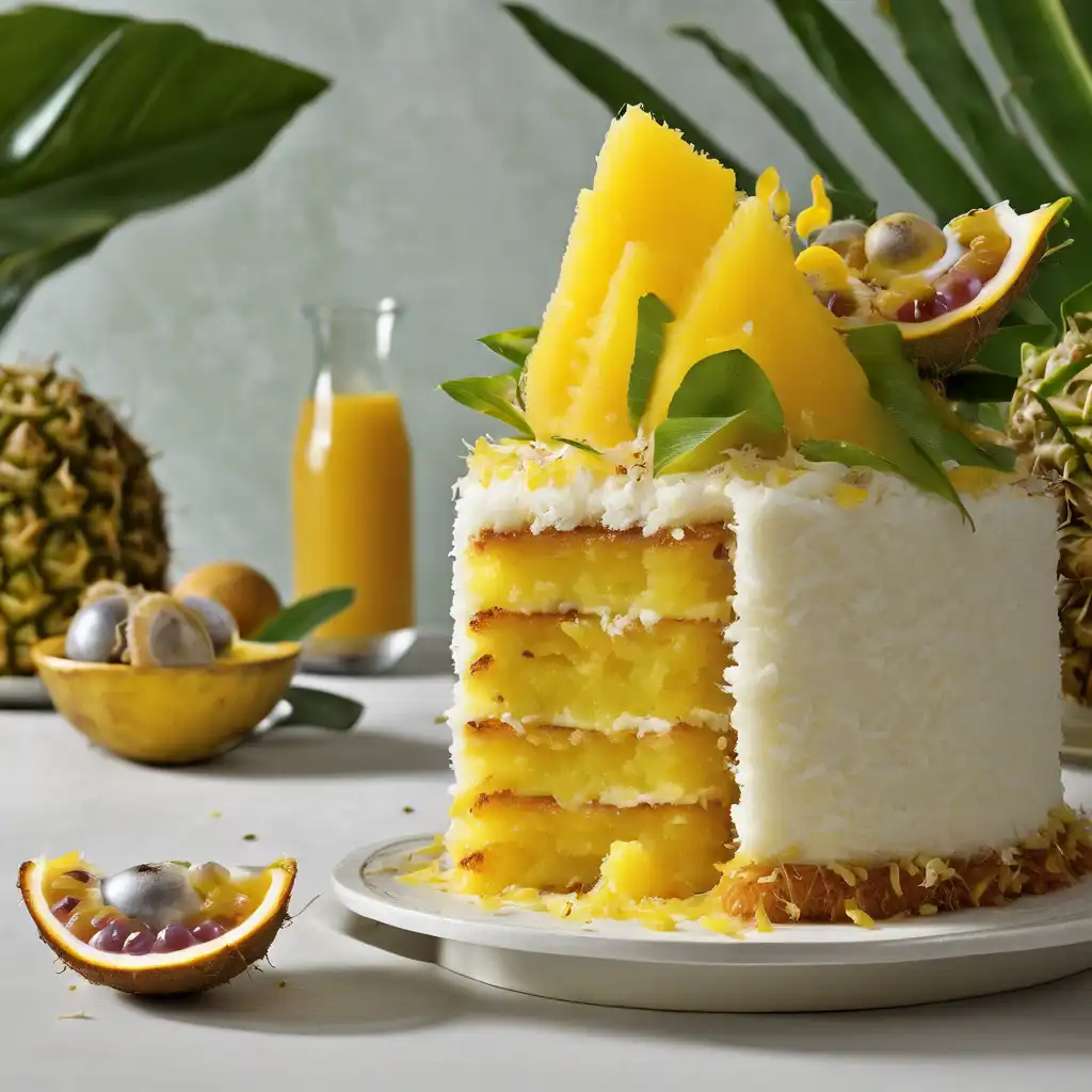 Passion Fruit and Coconut Cake