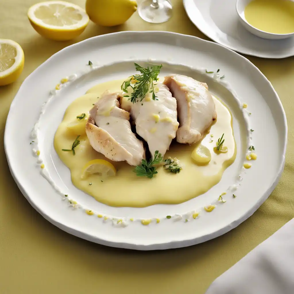 Chicken Capelete with Lemon Sauce