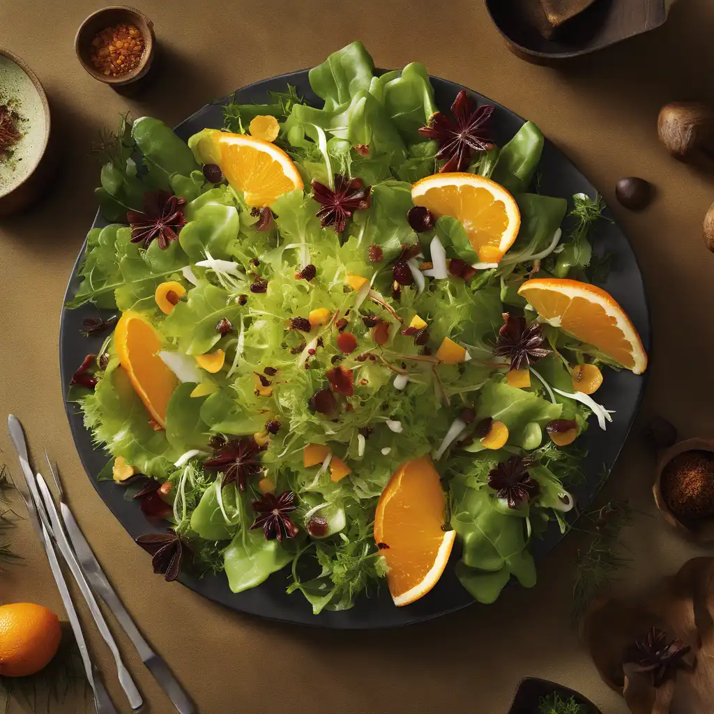 Green Salad with Orange and Tamarind