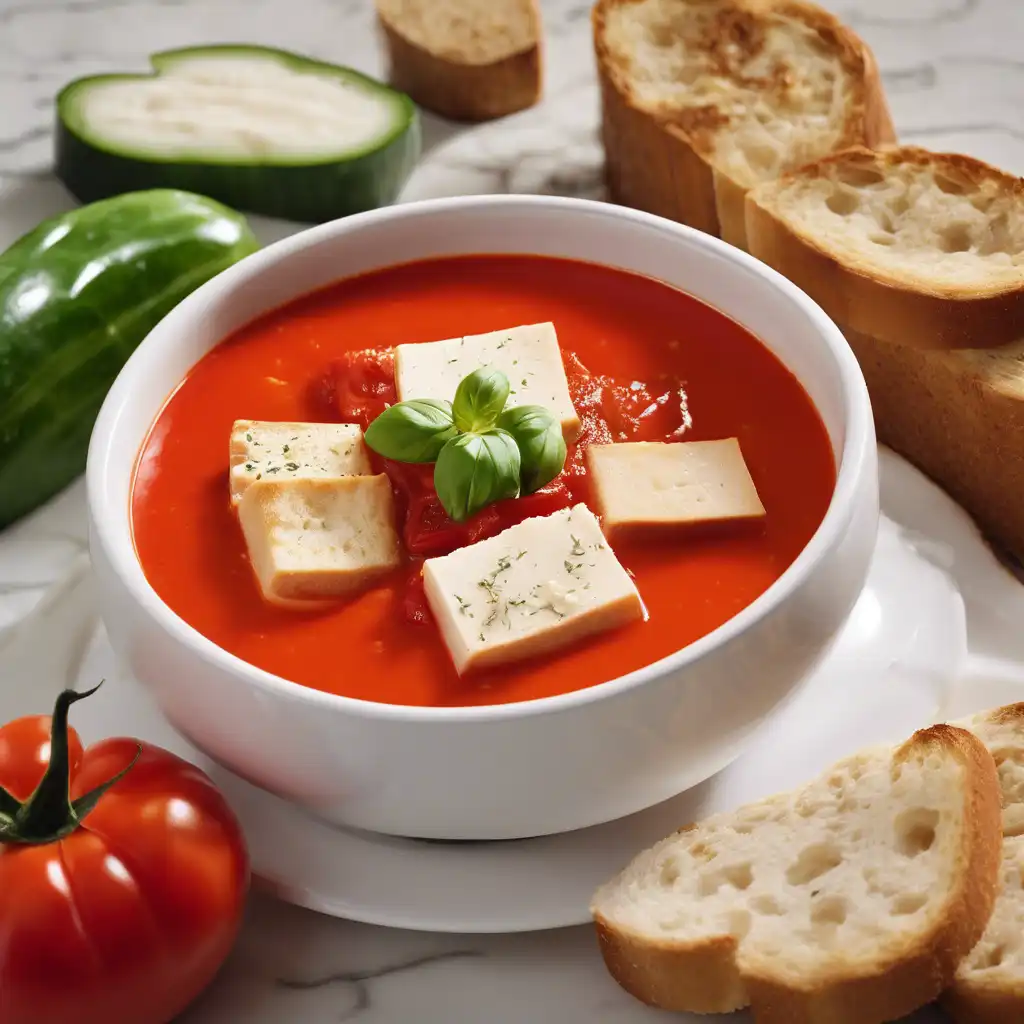 Tomato Soup with Tofu