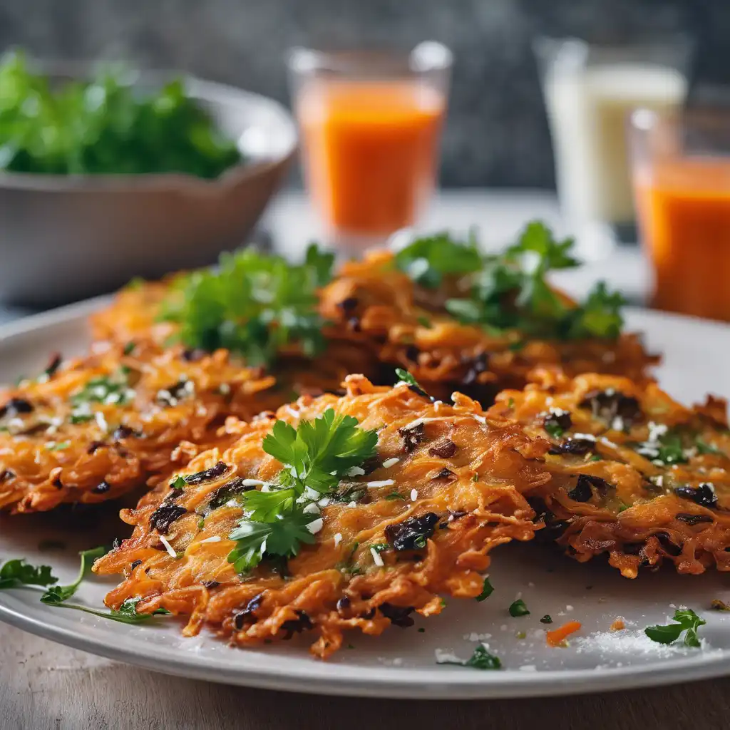 Carrot and Raisin Fritters