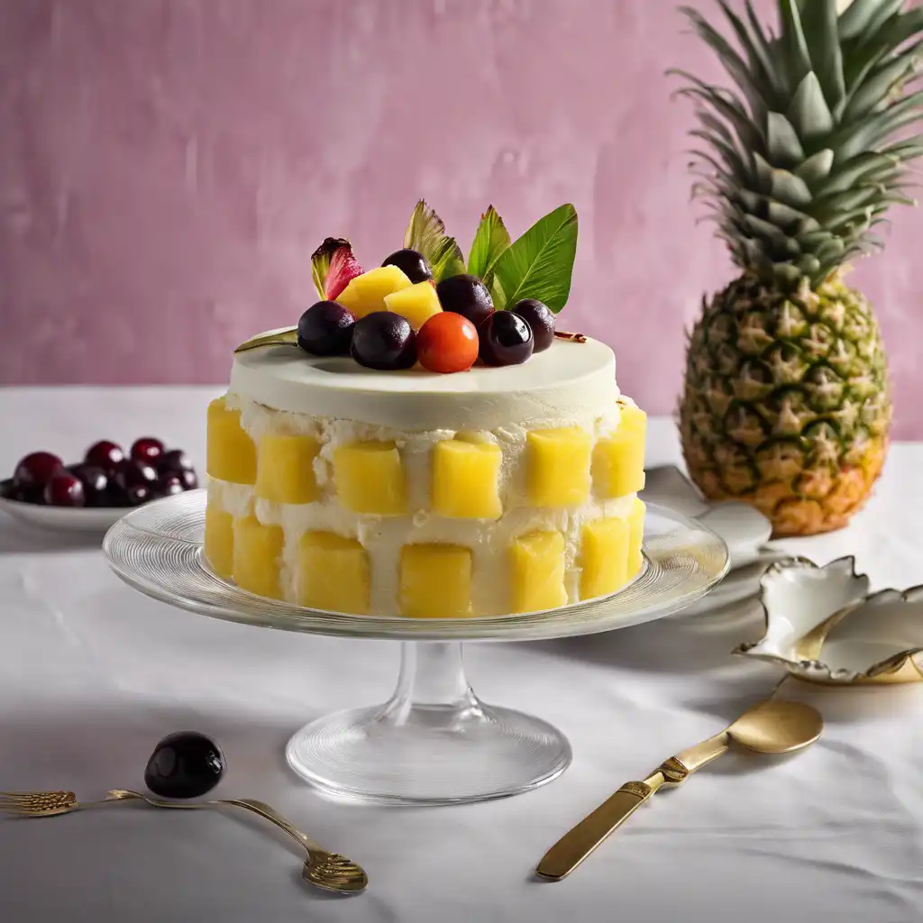 Pineapple Ice Cream Cake