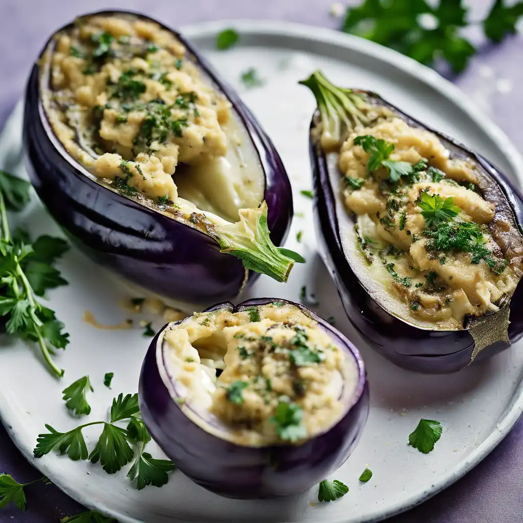 Eggplant with Ricotta Filling and Herbs Seasoning