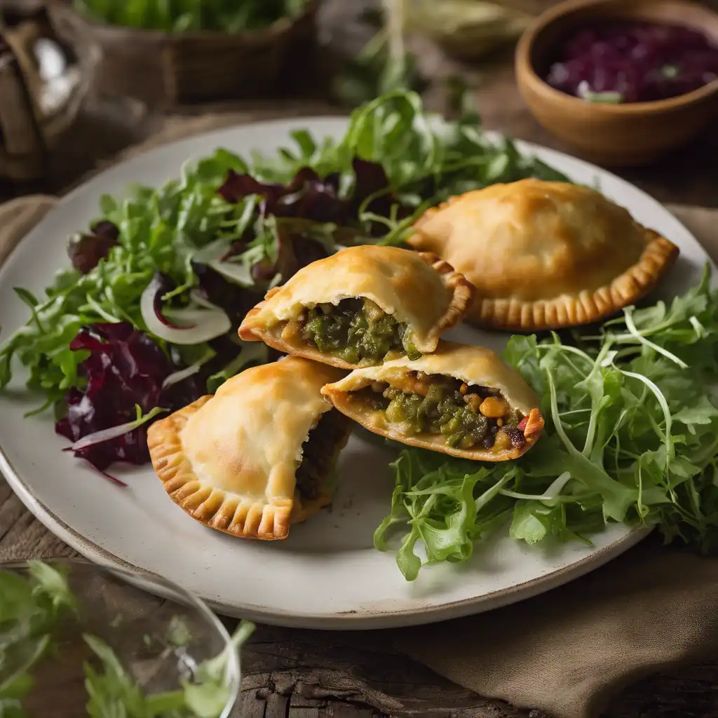 Goian Empanada with Green Salad