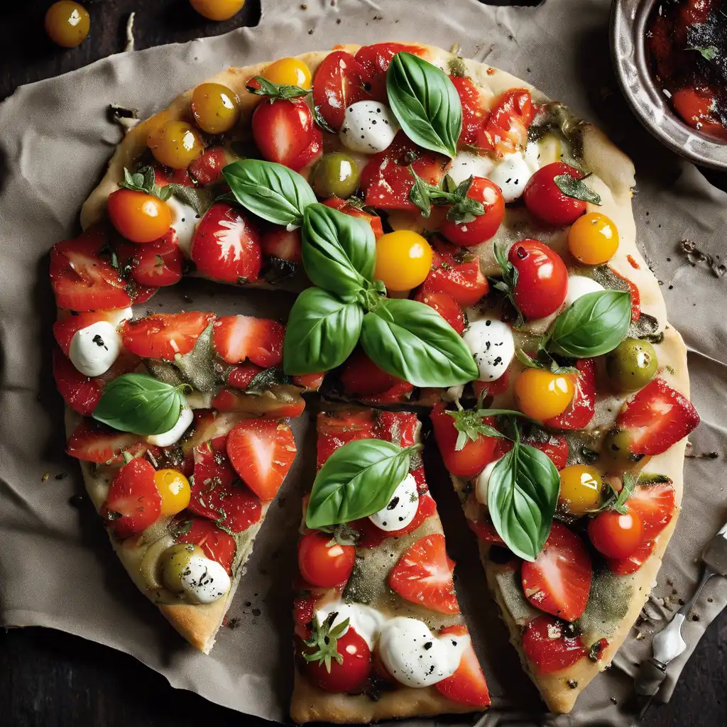 Strawberry and Olive Focaccia