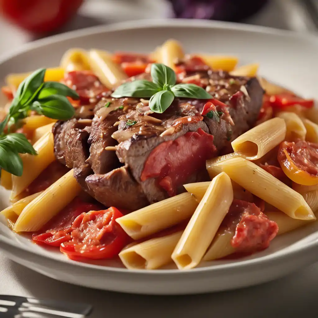 Penne with Pepperoni (Accompaniment to Filet Mignon)